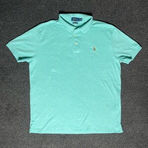Ralph Lauren Teal Large “Custom Fit” Polo Shirt